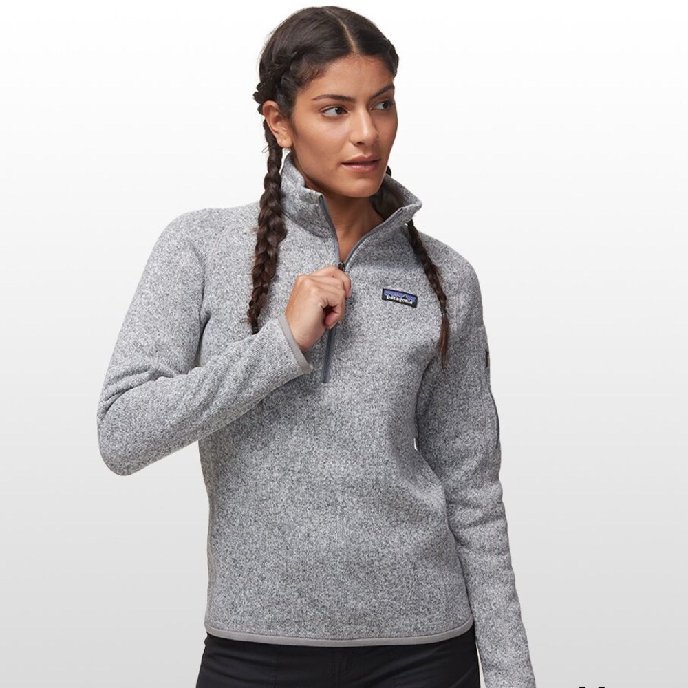 Patagonia Women's Better Sweater 1/4 Quarter Zip Jacket | Medium | Gray
